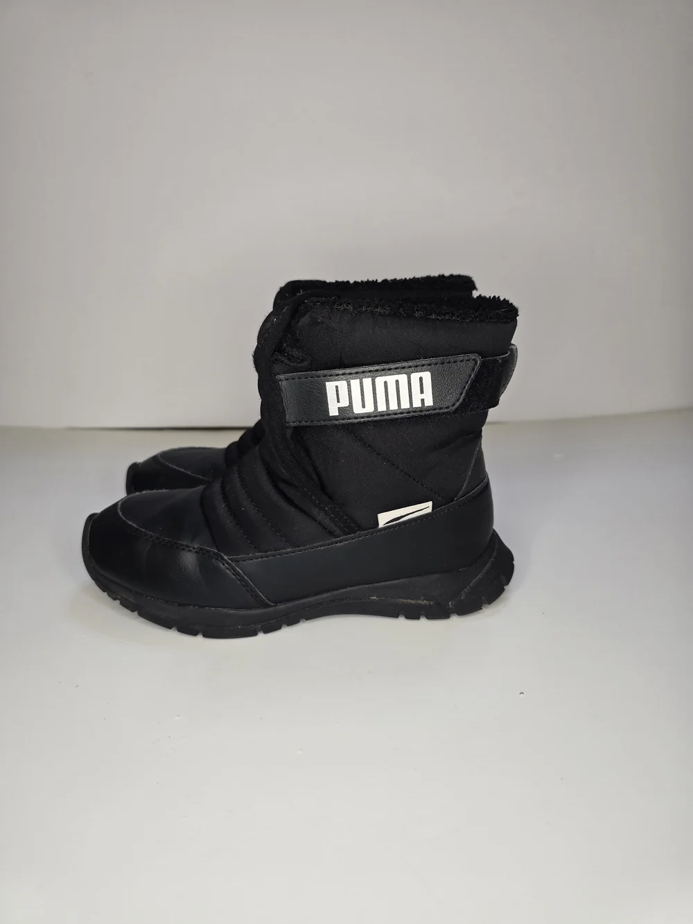 PUMA Black Quilted Winter Boots